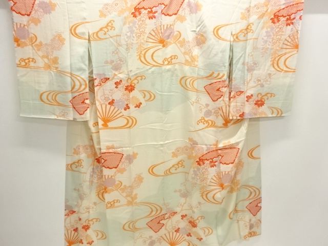Japanese Kimono / Chirimen Kinsha Silk